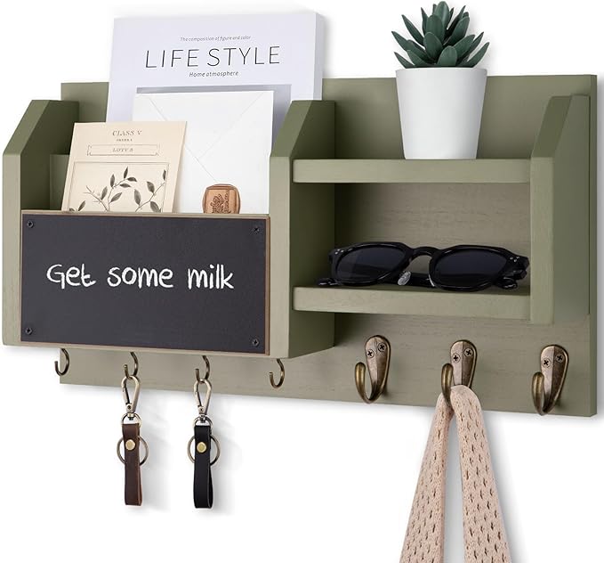 Lwenki Mail and Key Holder – Wall Mount Key Hanger by Lwenki