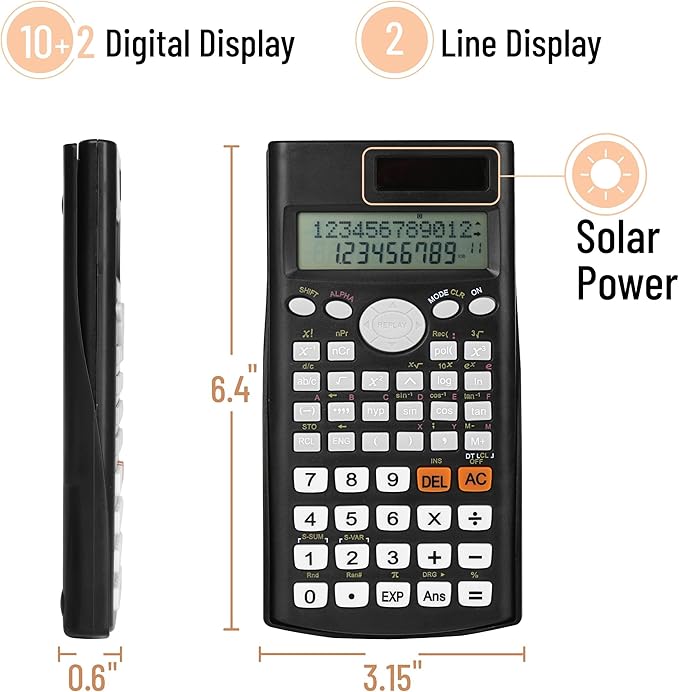 Mr. Pen- Scientific Calculators, 2 Line Calculator - Image 3