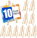 ESRICH 10pcs 17 Inch Tabletop Easels, Wood Easel by ESRICH