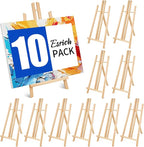 ESRICH 10pcs 17 Inch Tabletop Easels, Wood Easel by ESRICH