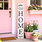 Welcome Sign for Front Porch, Farmhouse Vertical Outdoor Porch Decorations for - Image 2