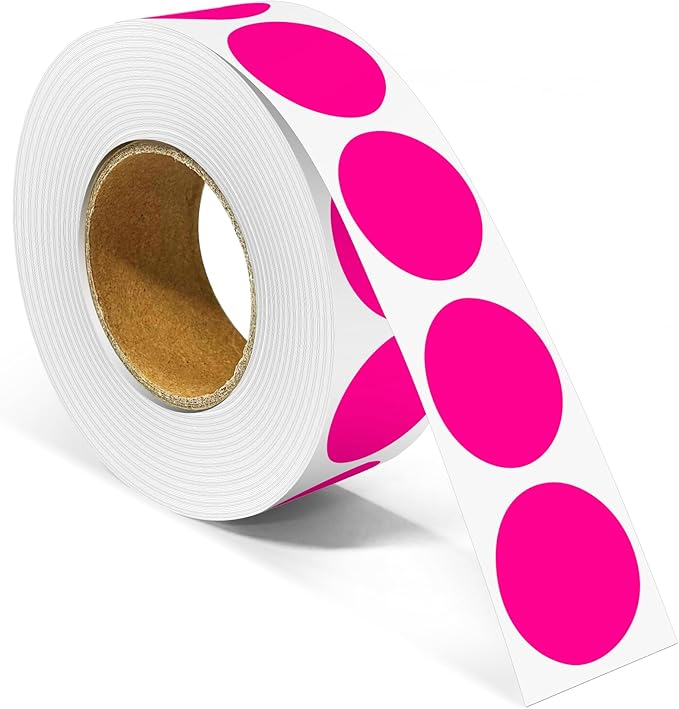 1 Inch Round Color Coding Labels, Round Color Dot Labels by Unknown