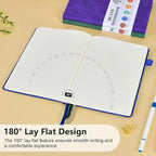PERCUN Blank Journal Ntebook for Men & Women, 160 Pages Blank Journals for - Image 5