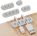 GLUIT Adhesive Desktop Cable Organizer Versatile Cord Holders Wire Clips and by GLUIT