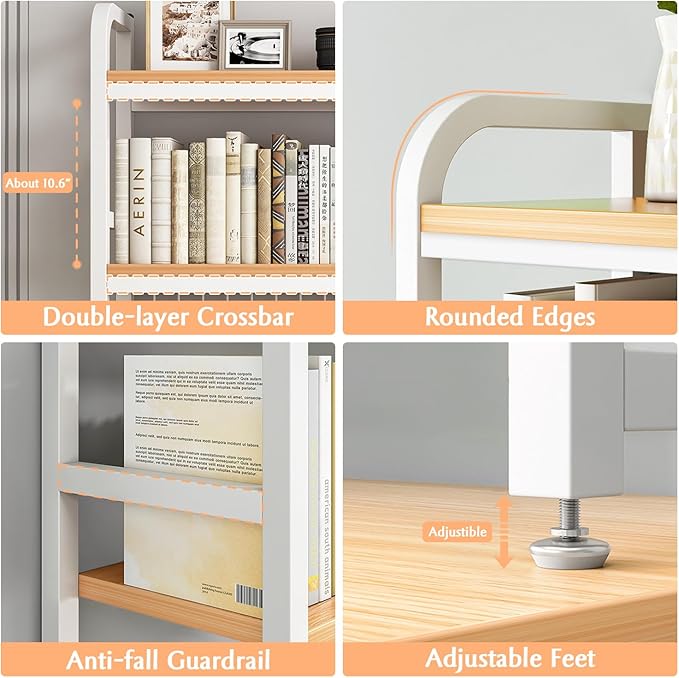 IOTXY 2-Tier Desktop Hutch Bookshelf - Image 3