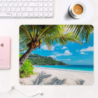 Auhoahsil Mouse Pad, 12 x 10 in Summer Beach Theme Computer Mouse Pad - Image 2