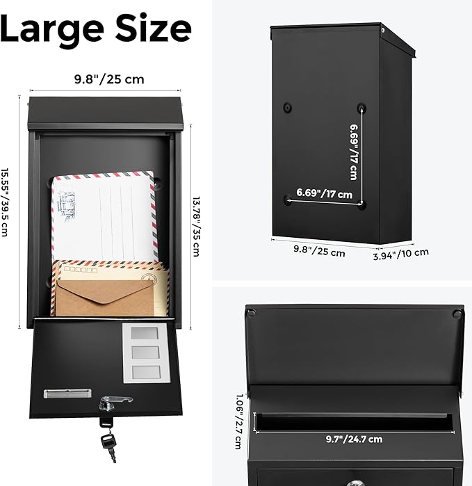 LAND·VOI Wall Mounted Mailbox - Image 7