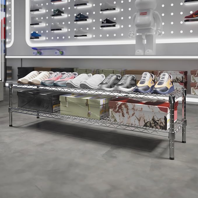 Regal Altair 14" Deep x 54" Wide x 14" Height Wire Shelving Kit | 2-Tier | NSF - Image 2