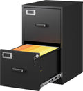 sisesol 2 drawer file cabinet with lock,narrow vertical, main product view