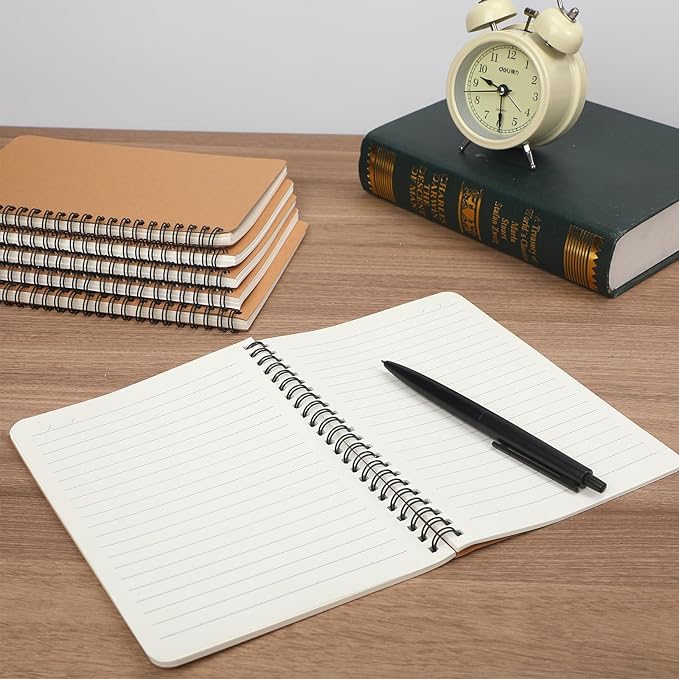 miikoul 150 Packs A5 Spiral Notebooks, 60 Sheets/120 Pages, Hardcover Lined - Image 5