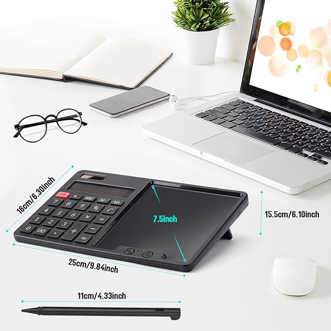HIHUHEN Calculator with Writing Pad - Image 3