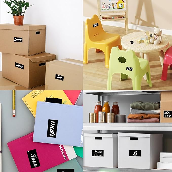 STARLIBOO Colored Labels Stickers 3 x 2 Inch, Rectangle Moving Labels, Garage - Image 5