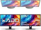 kado 2-pack dual 22" flat screen 1920x1080 75hz shown in use
