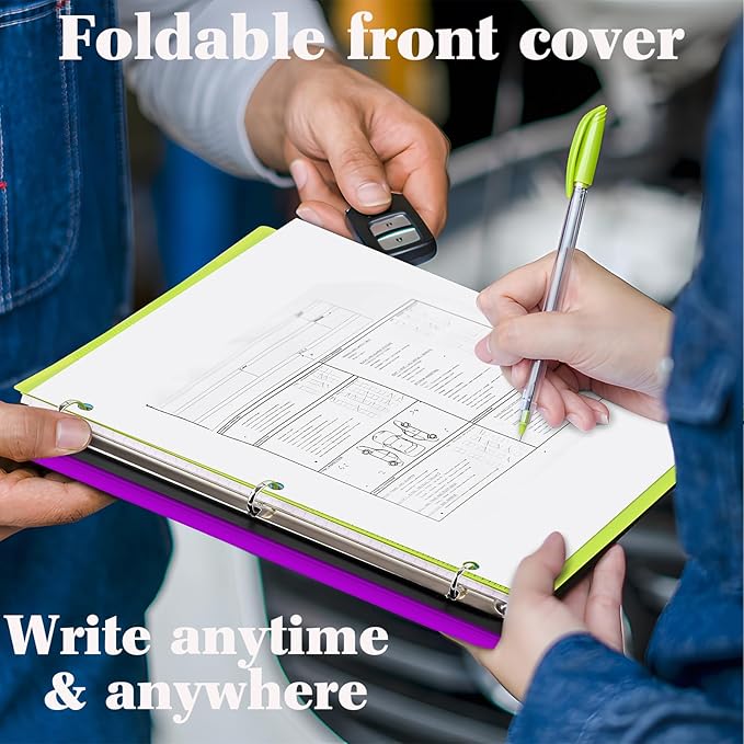 INFUN 1 Inch Telescoping 3 Ring Binder - Image 6