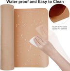 Boutilon Leather Desk Pad Protector, Non-Slip Mouse Pad, Laptop Desk Pad - Image 3