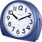 Tinload 5.5" Large Analog Alarm Clock Silent Non Ticking, Gentle Wake, Beep - Image 2