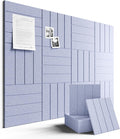 Fluxynara Large Felt Bulletin Board 48" x 36" Cork Board Alternative-12 Pack by FLUXYNARA