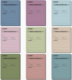 Eaasty 9 Pieces While You were Out Pads 4 x 5 Inches Assorted Colors Sticky by Eaasty