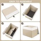 Bagnizer Large 17" 42 Quarts Collapsible Stackable Storage Bins - Image 3