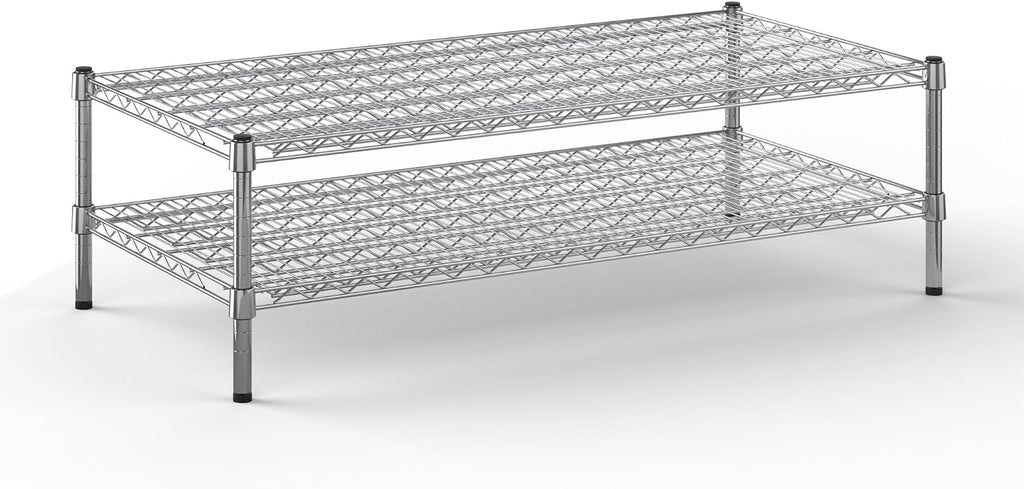 Regal Altair 24" Deep x 48" Wide x 14" Height Wire Shelving Kit | 2-Tier | NSF