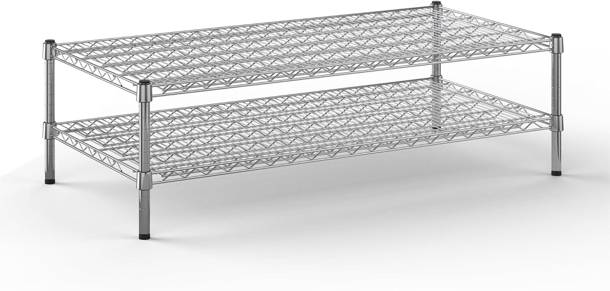Regal Altair 24" Deep x 48" Wide x 14" Height Wire Shelving Kit | 2-Tier | NSF