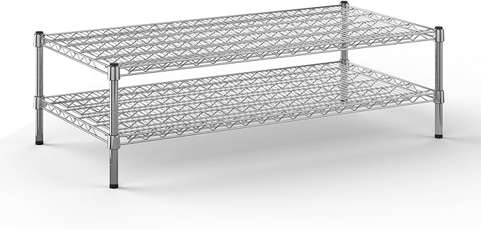 Regal Altair 24" Deep x 48" Wide x 14" Height Wire Shelving Kit | 2-Tier | NSF by Regal+Altair