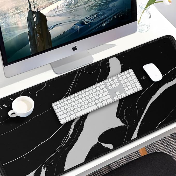 Large Mouse Pad, 31.5x15.7 inch Large Extended Computer Keyboard Mouse Mat - Image 7