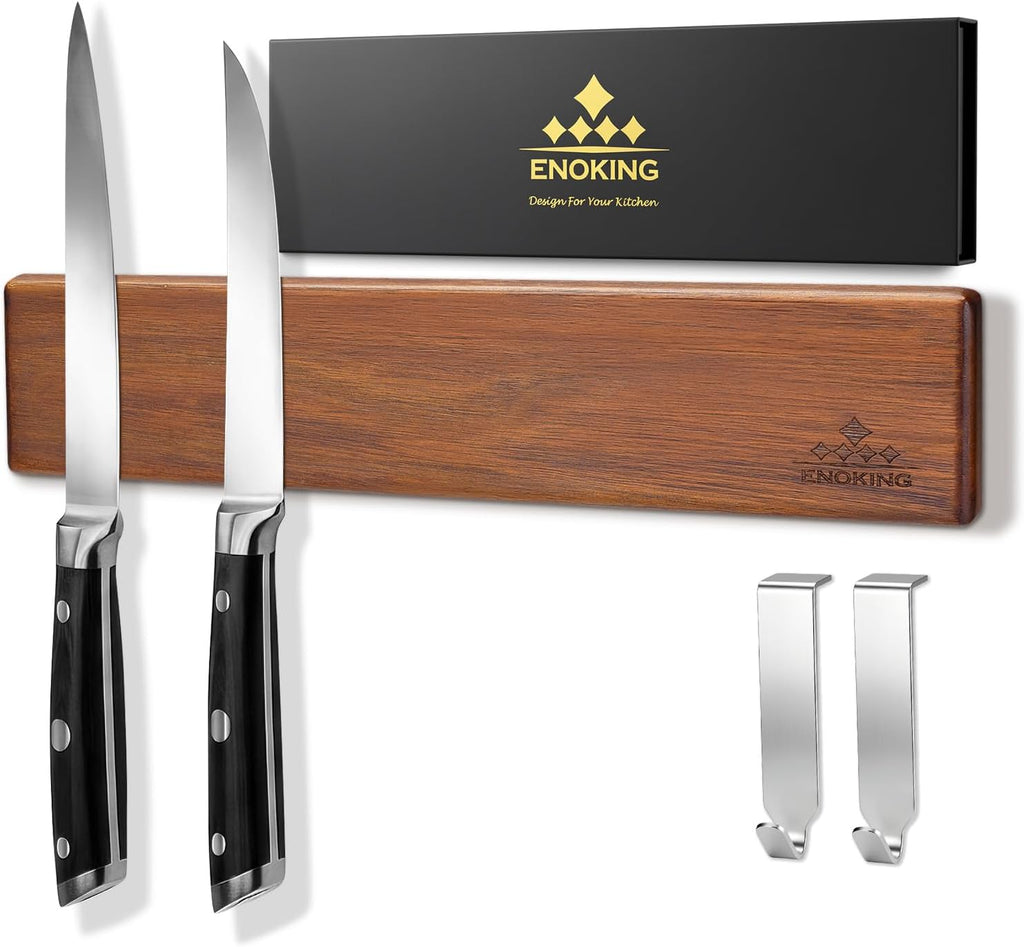 magnetic knife holder for wall, 10 inch acacia, main product view