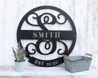 RealSteel Farmhouse Decor, Custom Metal Signs, Last Name Sign, House Warming - Image 3