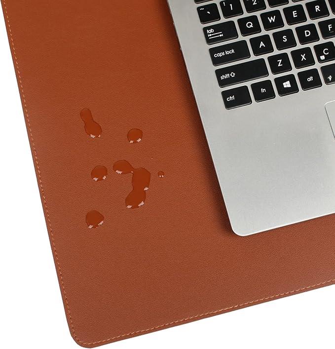 Desk Pad Blotter, Wolaile 36x17 in Large PU Leather Mouse Pad, Waterproof - Image 9