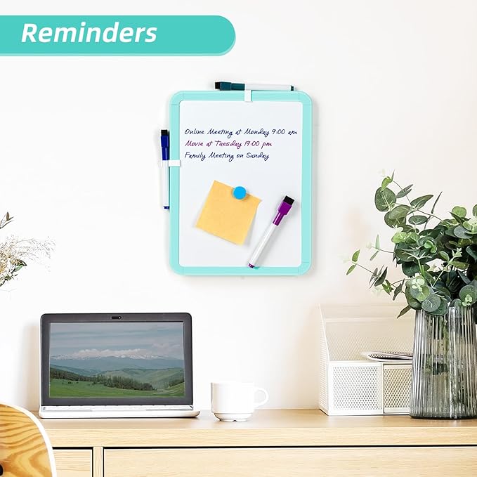 VUSIGN Small White Board Dry Erase, 8.5'' x 11'' Magnetic Dry Erase Board - Image 3