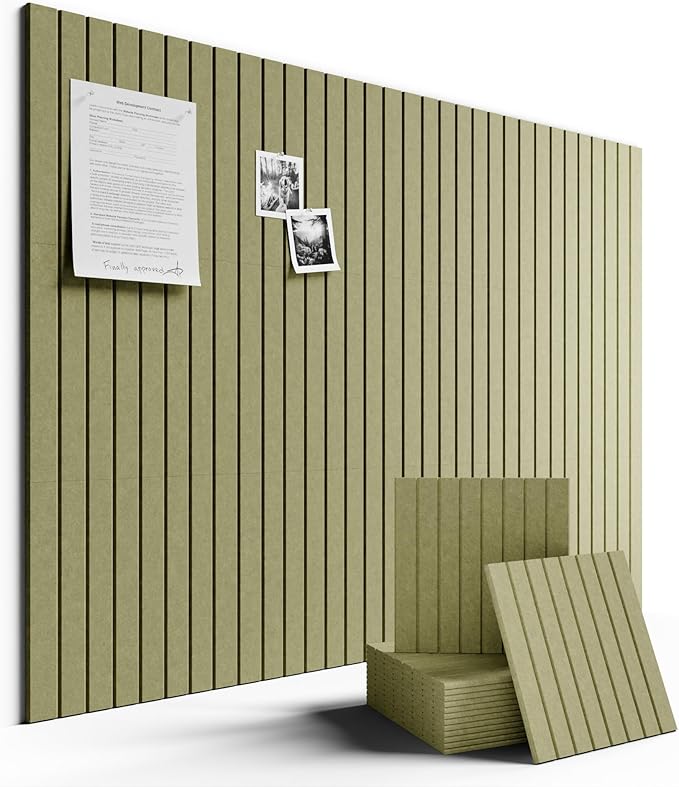 Fluxynara Large Felt Bulletin Board 48" x 36" Cork Board Alternative-12 Pack by FLUXYNARA