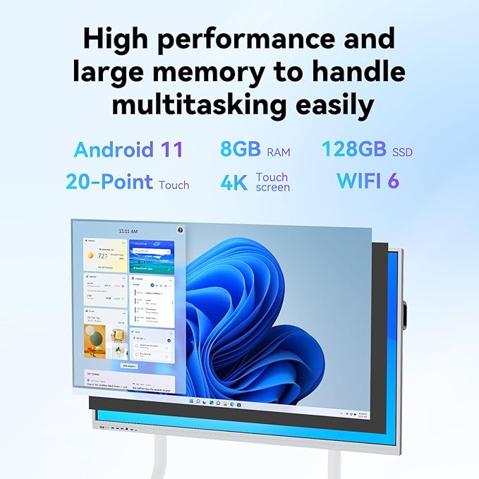 70 Inch 4k Smart Board Touch Screen Interactive whiteboard, 40 Point Touch - Image 5