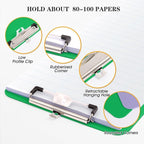 TFDLCG zm Green Clipboard with Pen Holder, Plastic Clipboard Standard Letter A4 - Image 5