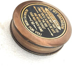 Gift for Grandson Brass Compass Engraved Quote | Memory Present to My Grandson - Image 5