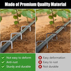 FEED GARDEN 6 Inch 200 Pack Galvanized Landscape Staples 11 Gauge Anti-Rust - Image 8