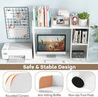 Tangkula Desktop Bookshelf, Countertop Storage Hutch - Image 7