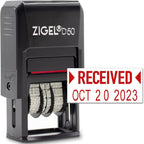 ZIGEL D50 Date Stamp with Received by ZIGEL