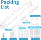 maylit Under Cabinet Lighting Plug in, Renter Friendly Lamp, Wired Indoor Lights - Image 7