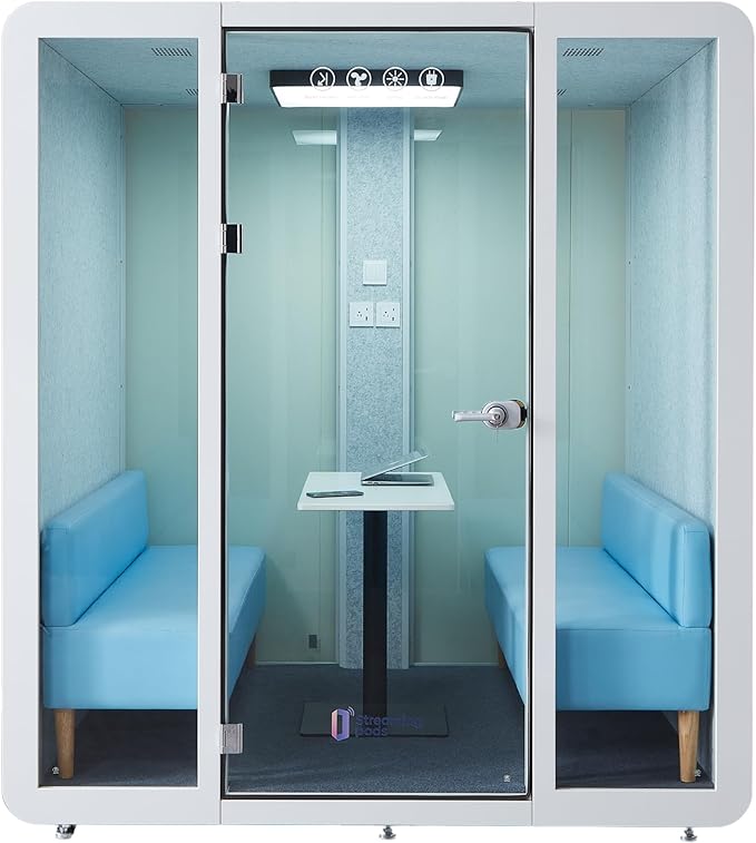 GEARONIC Mobile Office Pod Booth, Sound Proof Office Booth Pod by GEARONIC