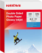 double sided photo paper glossy inkjet 8.5x11 32lb, main product view