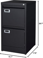BYNSOE 2 Drawer File Cabinet - Image 3