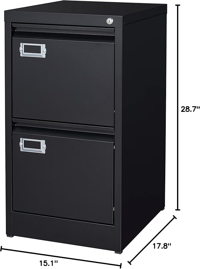 BYNSOE 2 Drawer File Cabinet - Image 3
