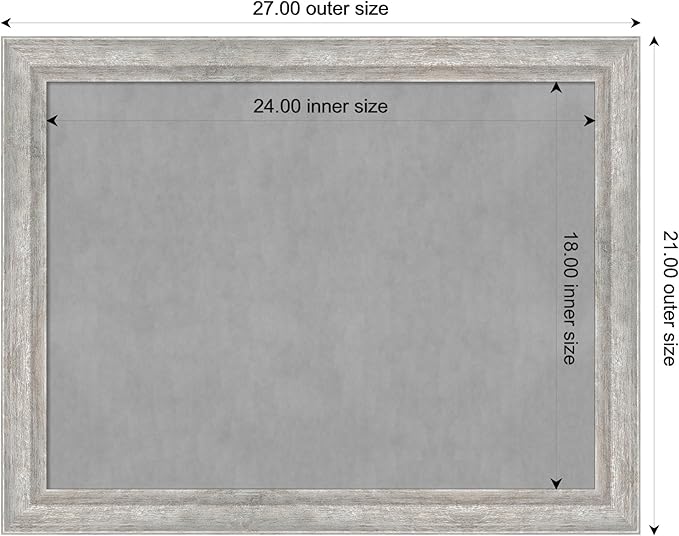 Amanti Art Silver Framed Magnetic Board 21x27 Medium Vision Board - Image 4