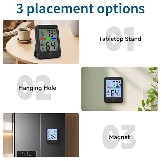Digital Thermometer Hygrometer, Indoor Wall Thermometer, Indoor Humidity - Image 6