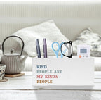 Exqcom Kind People Are My Kinda People Pen Pencil Holder, Teacher Appreciation - Image 2