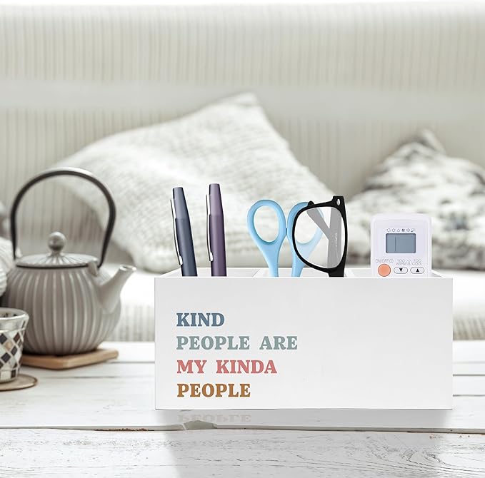 Exqcom Kind People Are My Kinda People Pen Pencil Holder, Teacher Appreciation - Image 2
