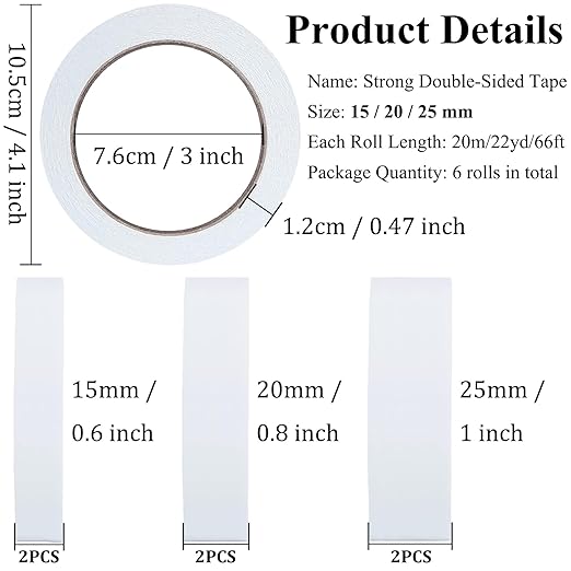 Double-Sided Fabric Tape, Hem Tape No Sew Double Sided Tape - Image 2