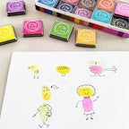 GTLZLZ Ink Pads for Kids, 20 Colors Craft Ink Pad, Washable Finger Ink Pads for - Image 9
