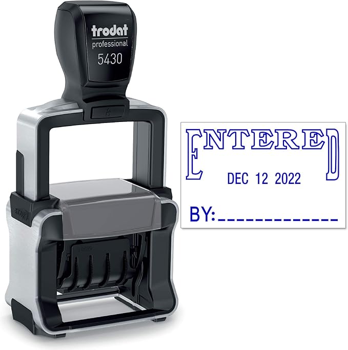 Trodat 5430 Professional Self-Inking Date Stamp by Maxmark